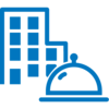 Icon of a building and desk bell