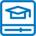 Icon of a graduation cap above a slider