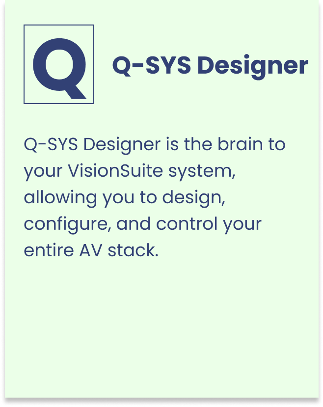 Q-SYS Designer definition