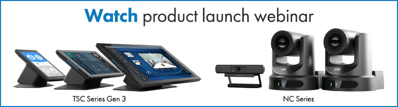 Image of TSC Series Gen 3 and NC Series. Image text: Watch product launch webinar