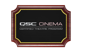QSC Cinema Certified Theatre Program Badge