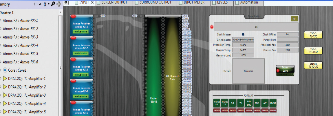 Screenshot of Q-SYS Designer Software