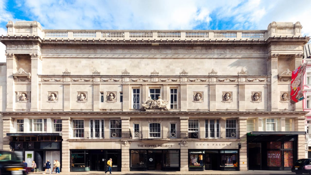 Street view of the British Academy of Film and Television Arts Headquarters, a very old English building