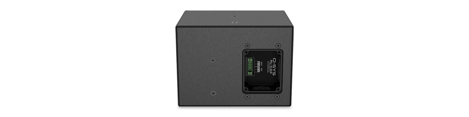 Hero front view of a Q-SYS PL-CA5 full-range coaxial loudspeaker