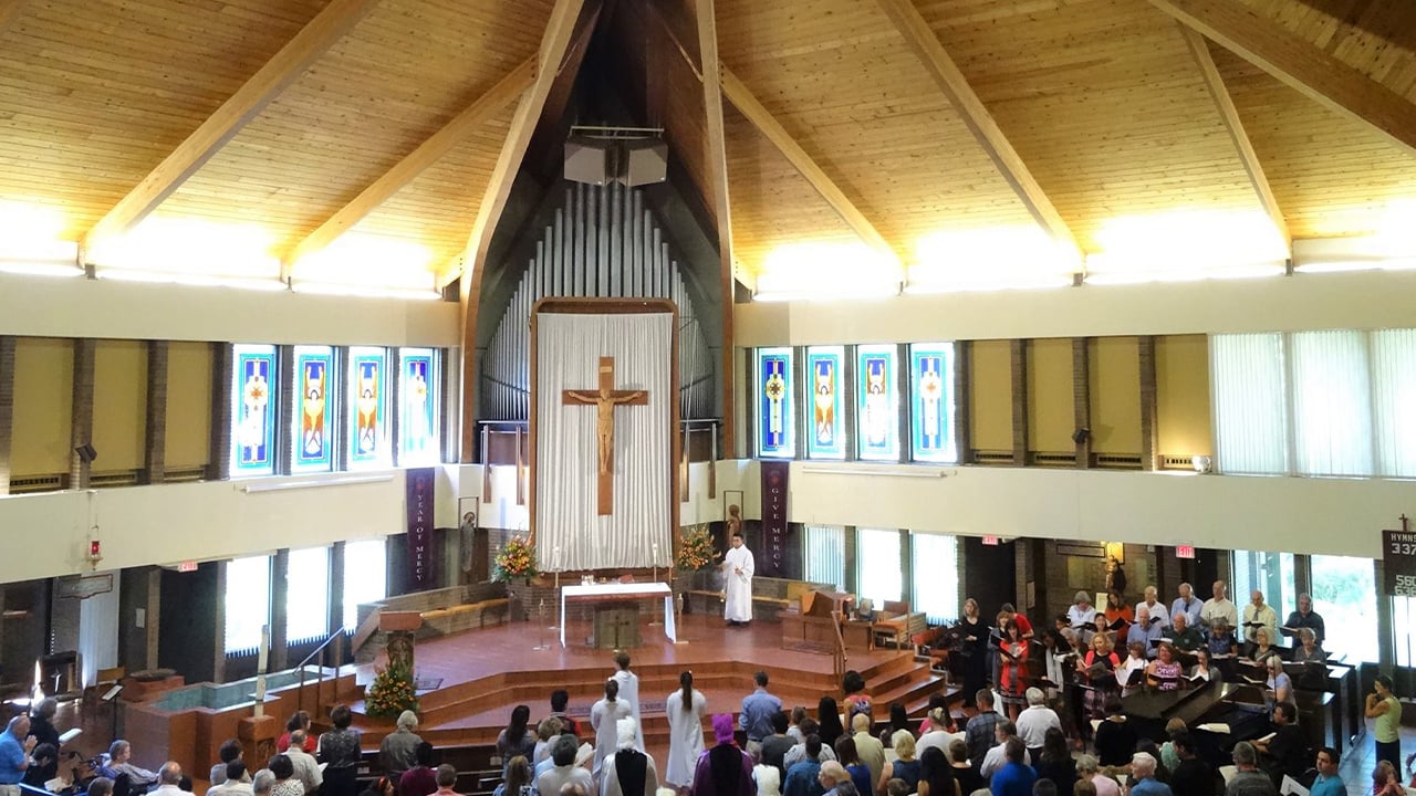 Holy Faith Catholic Church enhanced with a Q-SYS integrated system