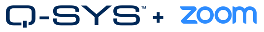 Q-SYS and Zoom badge