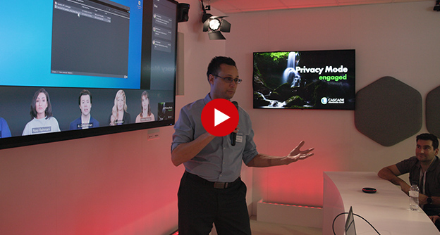 Video thumbnail of a man giving a presentation of the Q-SYS Full Booth Tour