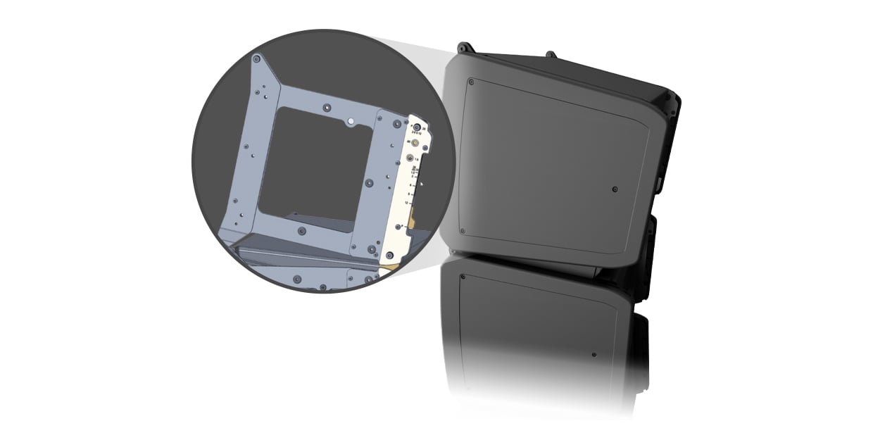 Hero magnified view of the inside mechanism if an individual PL-LA slider mount