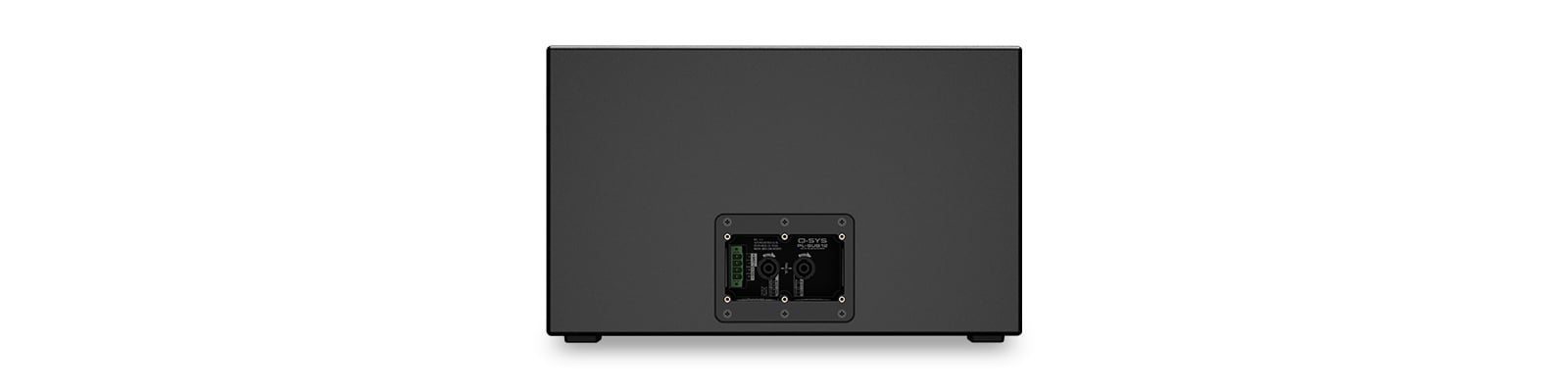 Hero rear view of a Q-SYS PL-SUB12