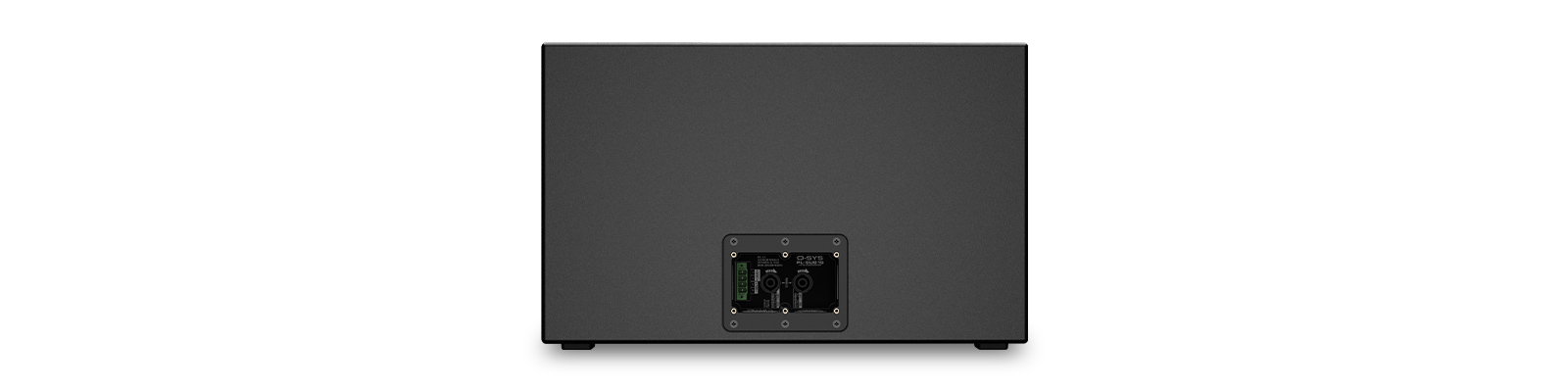 Hero rear view of a Q-SYS PL-SUB15