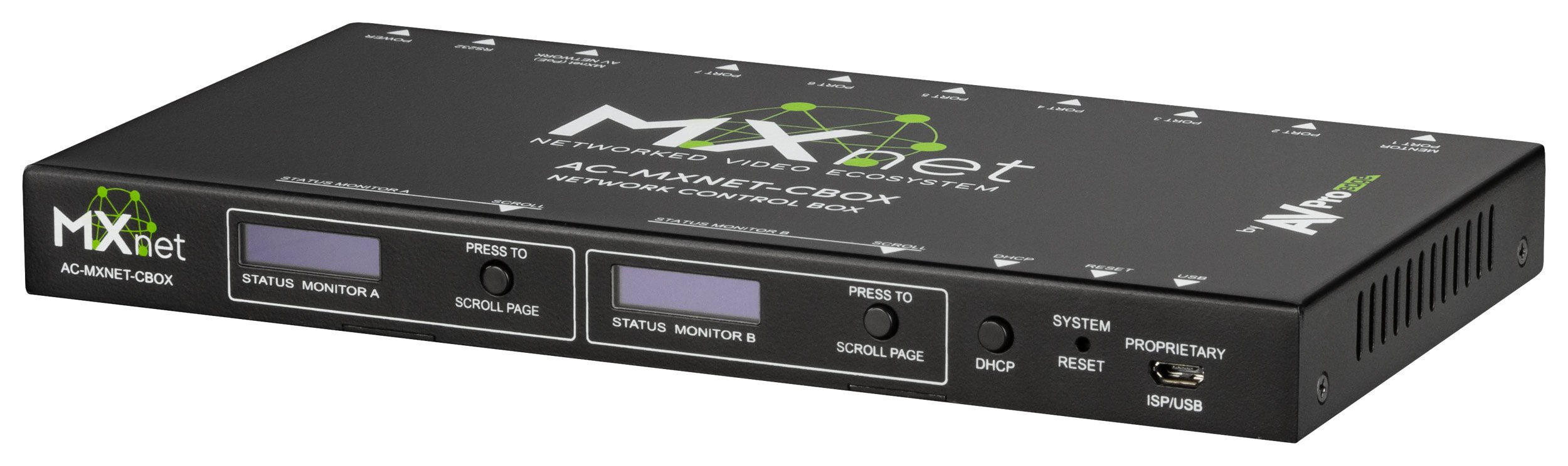 Front angled view of a AVPro Edge MXNetSuite