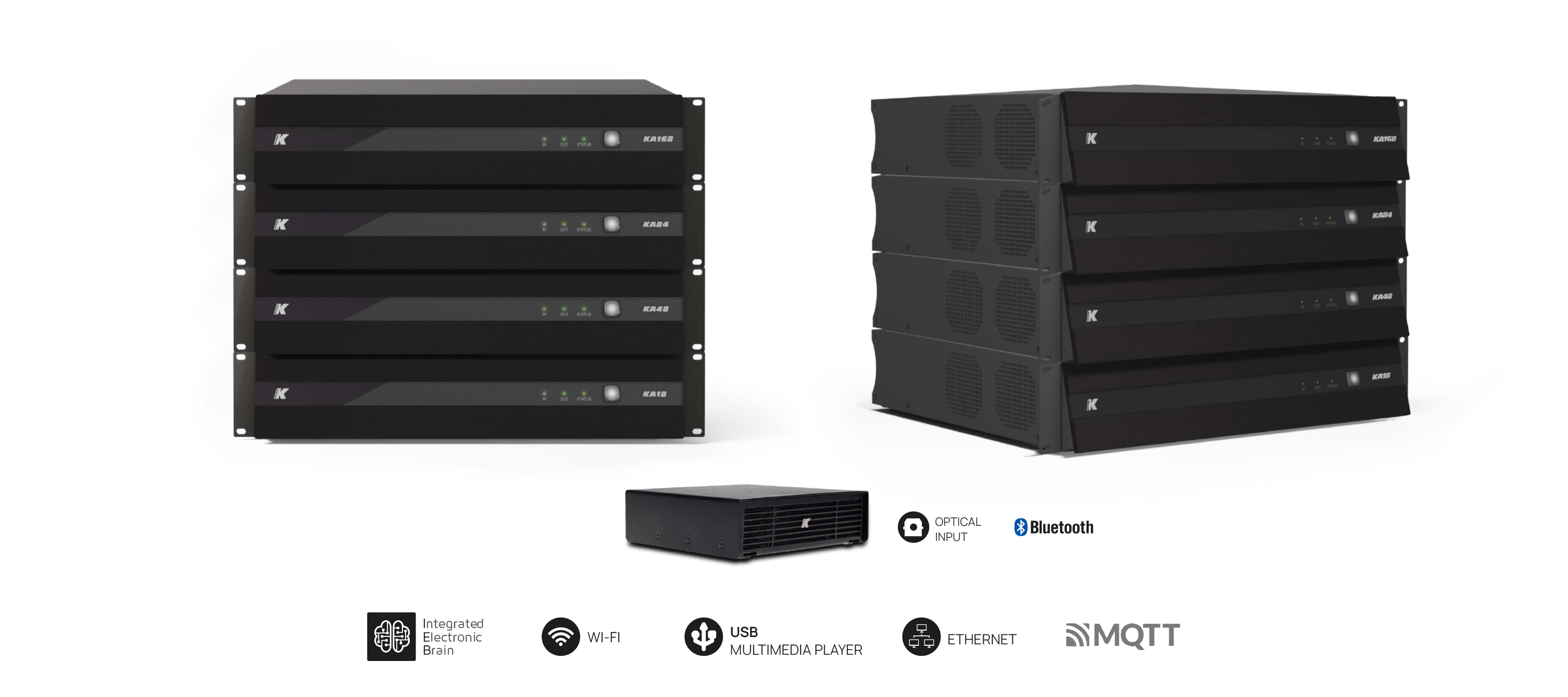 Group view of the K-array Kommander Amplifiers family