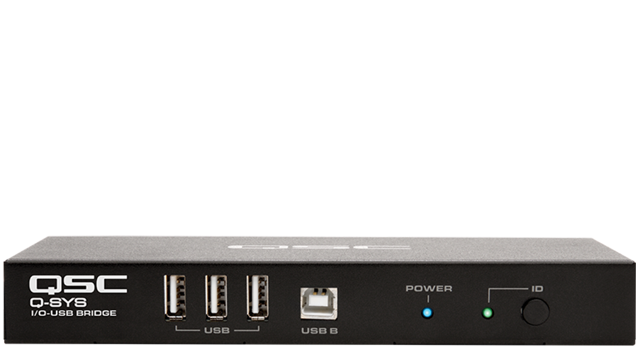 Front view of a Q-SYS I/O Bridge