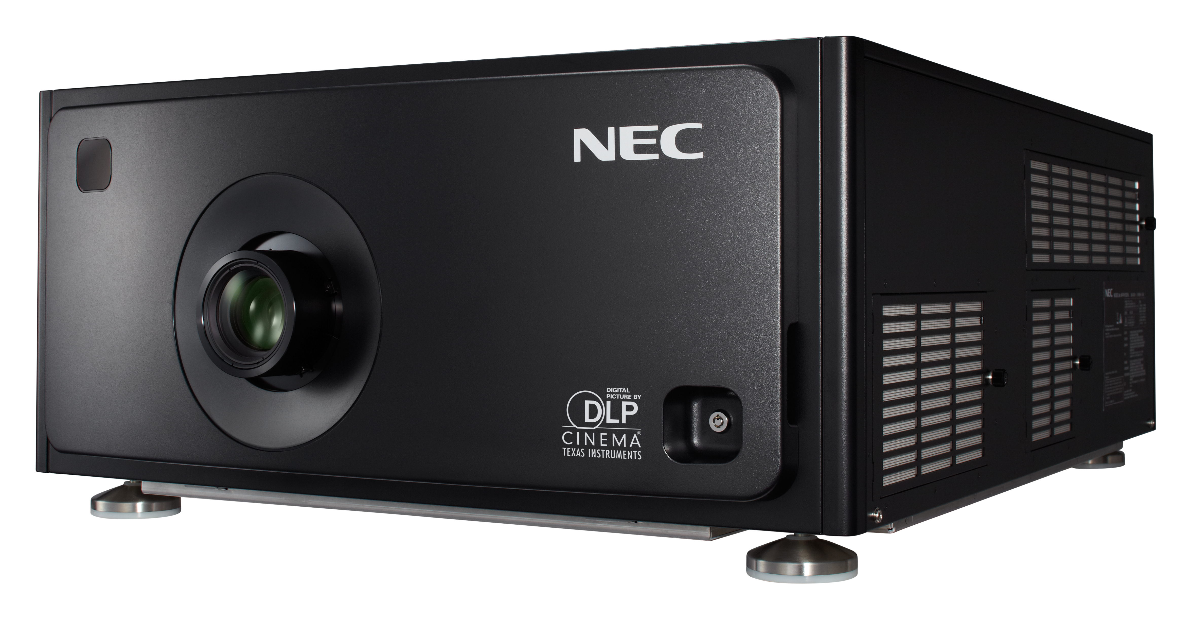 Front view of a NEC Digital Cinema Projectors