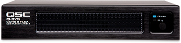 Front view of a Q-SYS Core 8 Flex