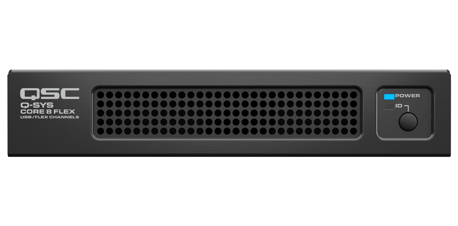 Front shot of a Q-SYS Flex Core