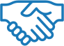 Icon of two hands shaking