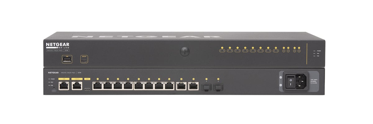 Hero rear view of a NS10-125 Network Switch