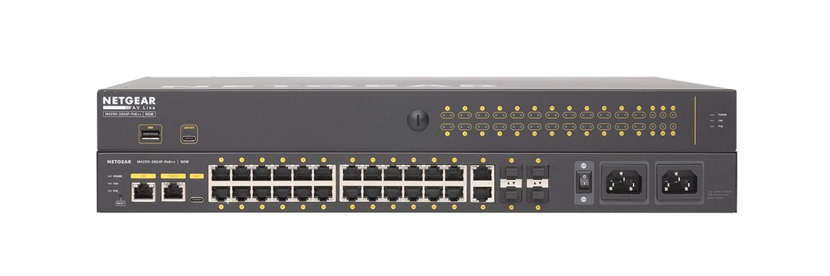 Hero rear view of a NS26-1440 Network Switch