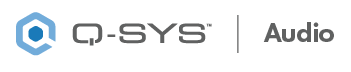 Q-SYS audio logo