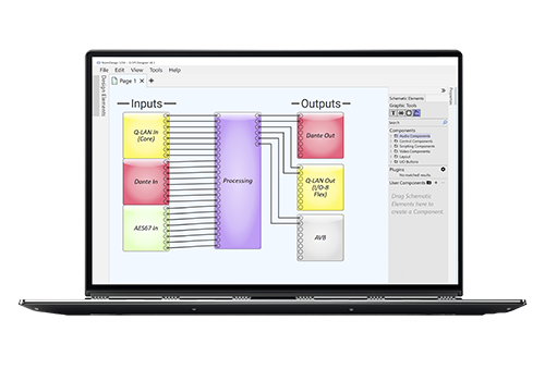 Image of software displayed on laptop