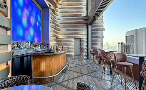 Image of a rooftop bar