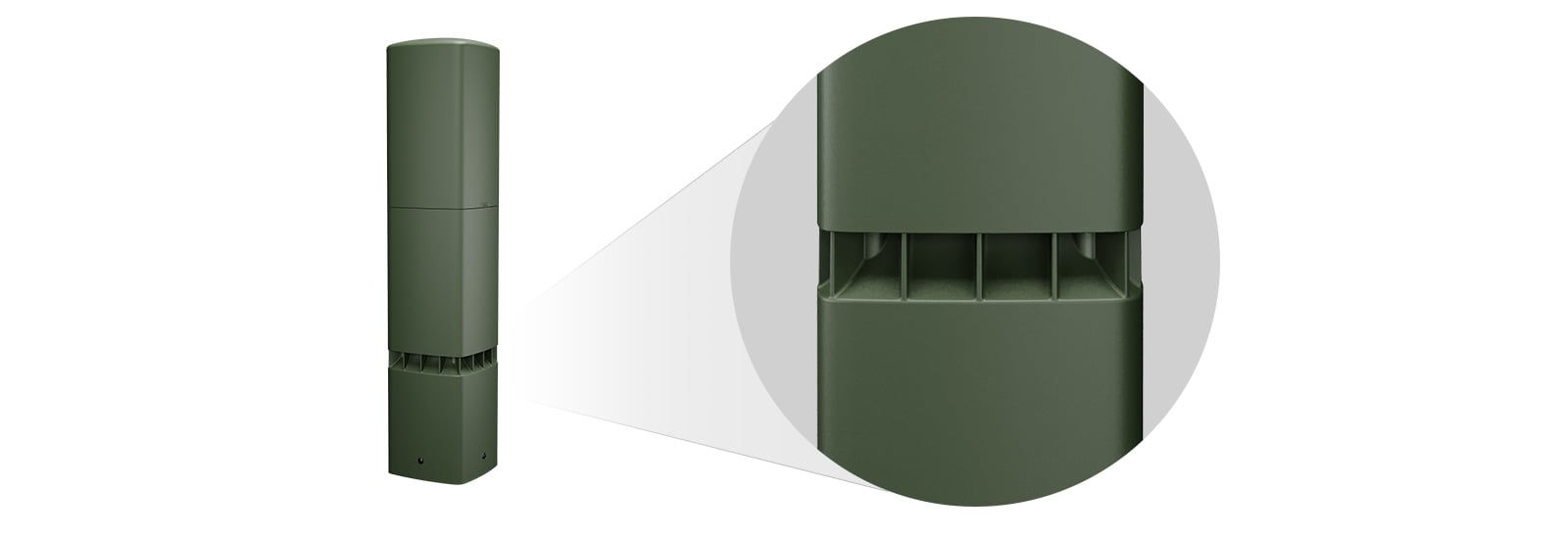 Hero magnified view of the AD-DWL.SUB premium outdoor loudspeaker