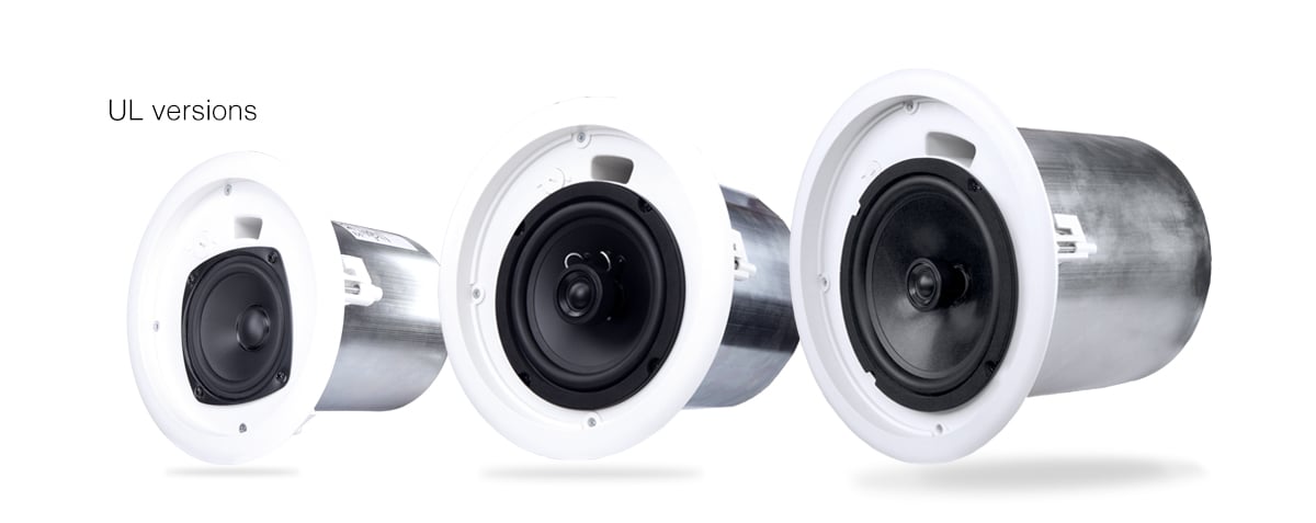 Hero view of three models of the AcousticCoverage Series