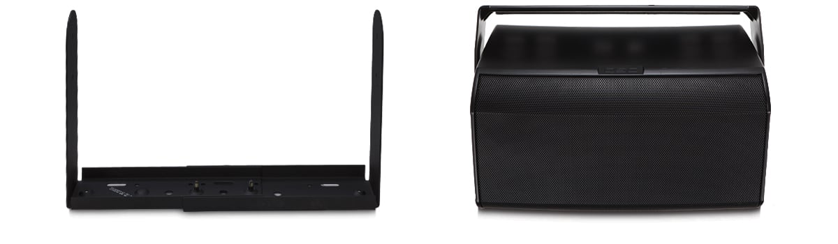 AD-S12T Yoke Mount on its own, and attached to the speaker