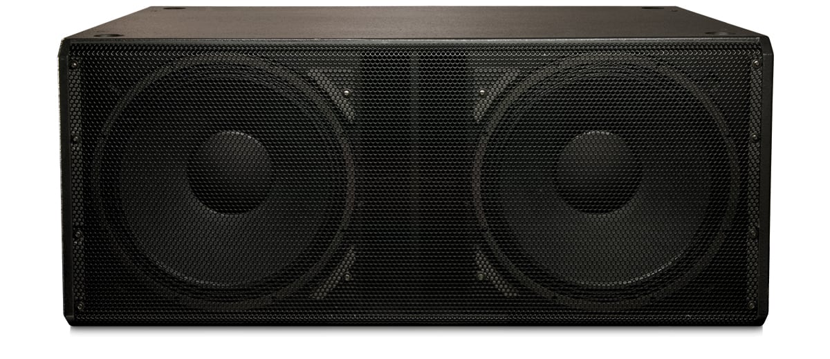 Hero font view of a GP218-sw subwoofer