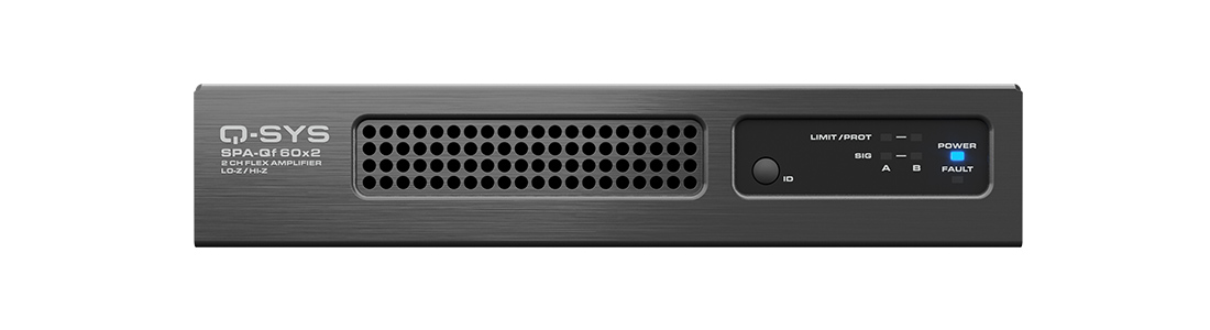 Front Image of SPA-Qf 60x2 Network Amplifier