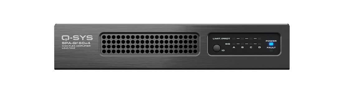 Front Image of SPA-Qf 60x4 Network Amplifier