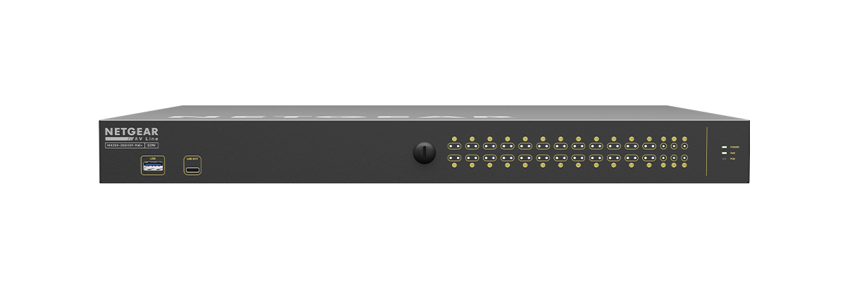 Q-SYS NS26-480+ network switch (front)