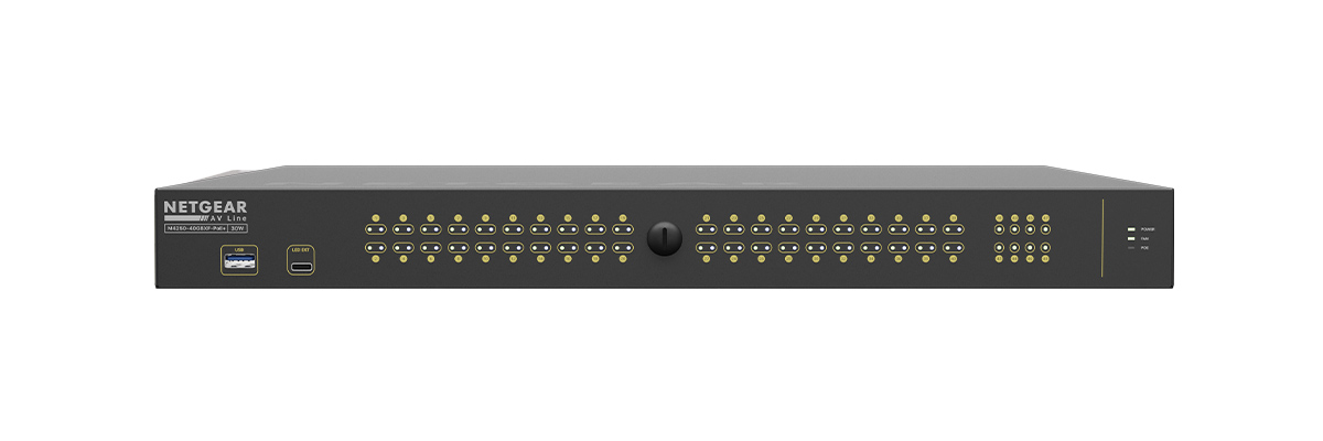 Q-SYS NS40-960+ network switch (front)
