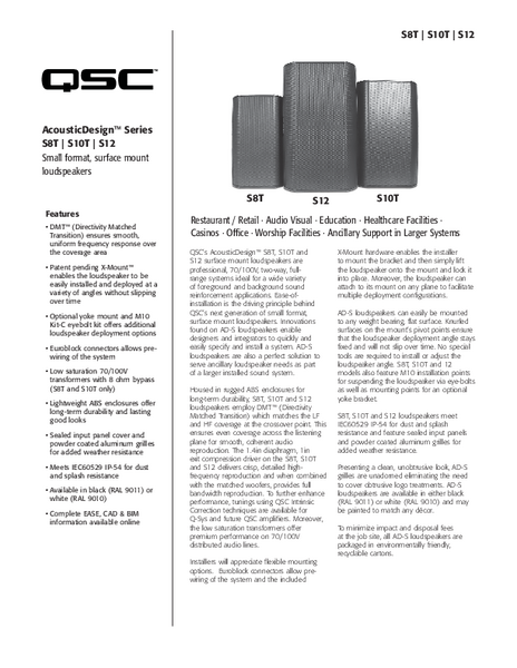 AD S12 Loudspeaker QSC