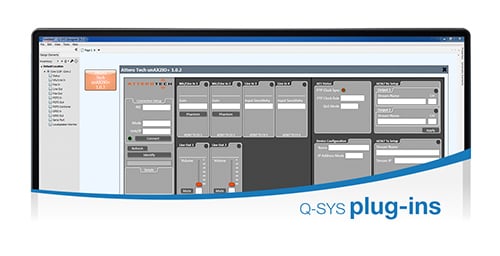 Computer screen displaying the Q-SYS Scripting Engine