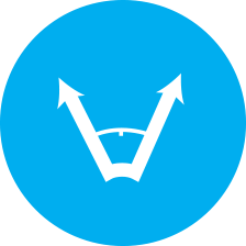 Icon of arrows pointed at 10 and 2 with a angle line connecting them