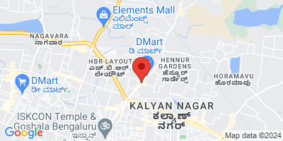 Ground Floor, 102/2 Hennur Cross, Kalyanagar Post, Bangalore, Karnataka, 560043