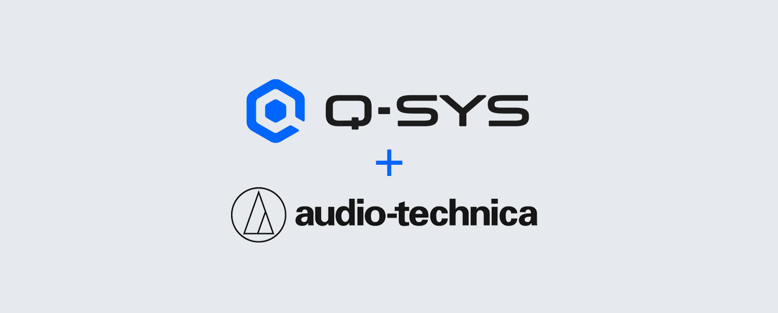 Q-SYS, and Audio-Technica logos
